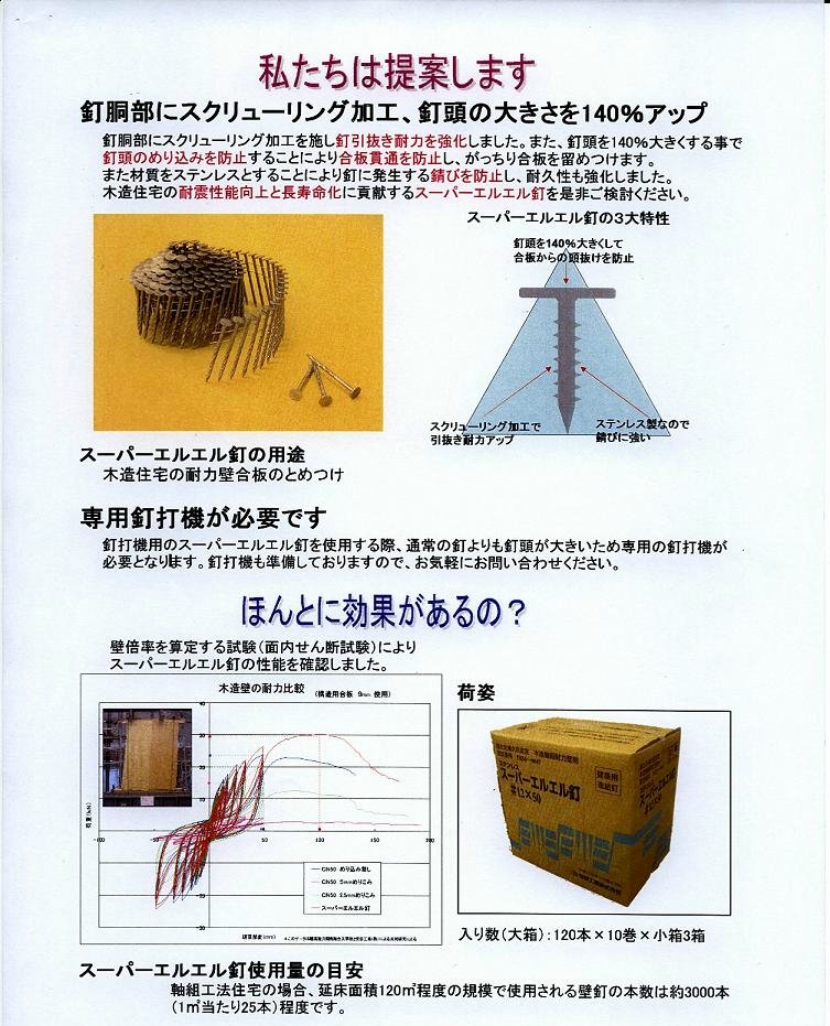 スーパーエルエル釘　提案