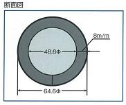 単管カバー断面図