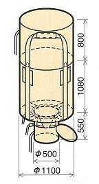 コンテナバック丸型５