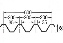 ポリカ折板６００タイプ