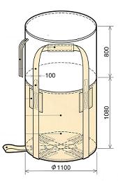 コンテナバック丸型