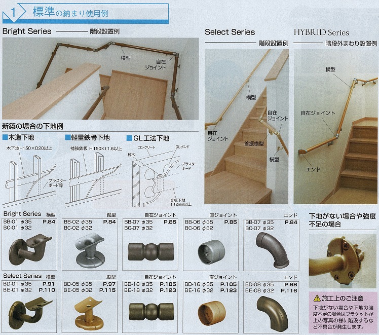 標準の納まり使用例