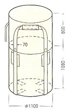 コンテナバック丸型２Ｅ