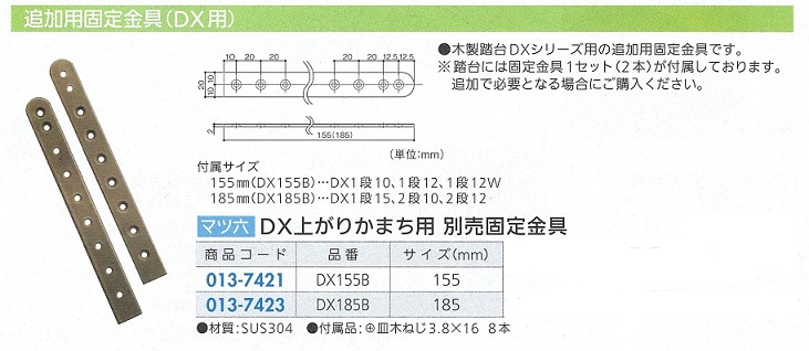 追加用固定金具（ＤＸ用）