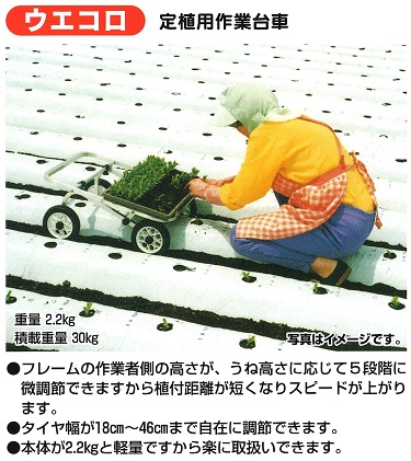 定植用作業台車