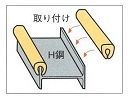 Ｈ鋼養生材取付方