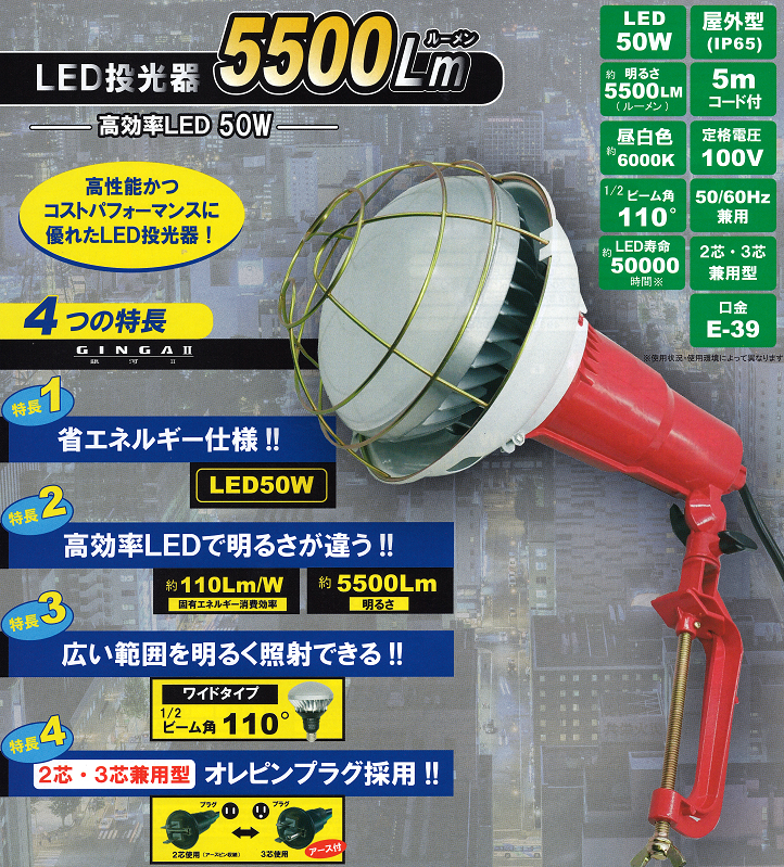 ＬＥＤ投光器