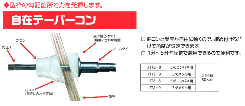 自在テーパーコン