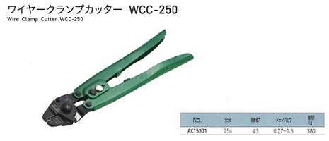 ワイヤークランプカッターＷＣＣ－２５０