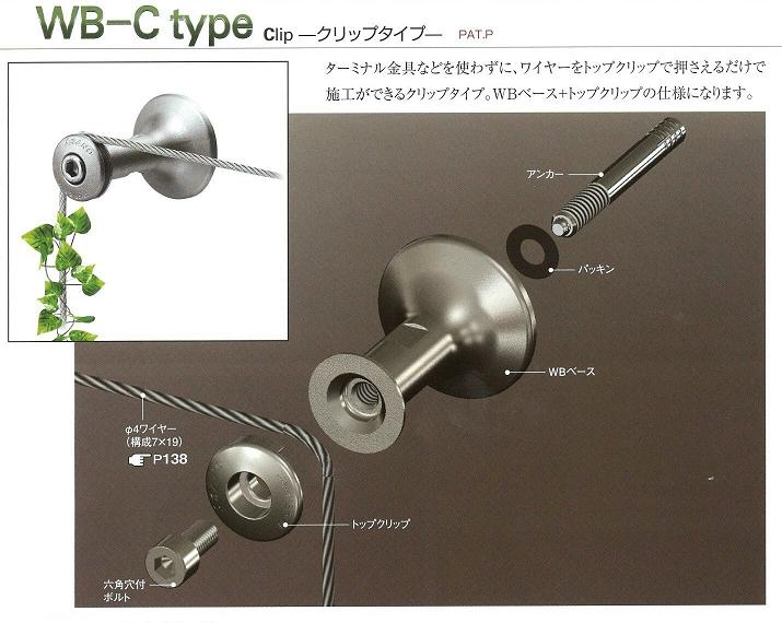 壁面緑化クリップタイプ