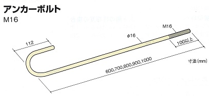 Ｚアンカーボルト M16