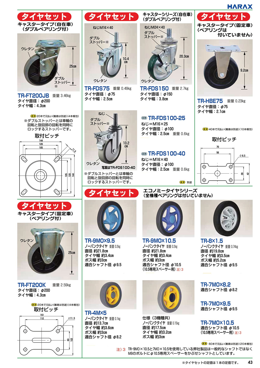 ハウスカー用タイヤ４