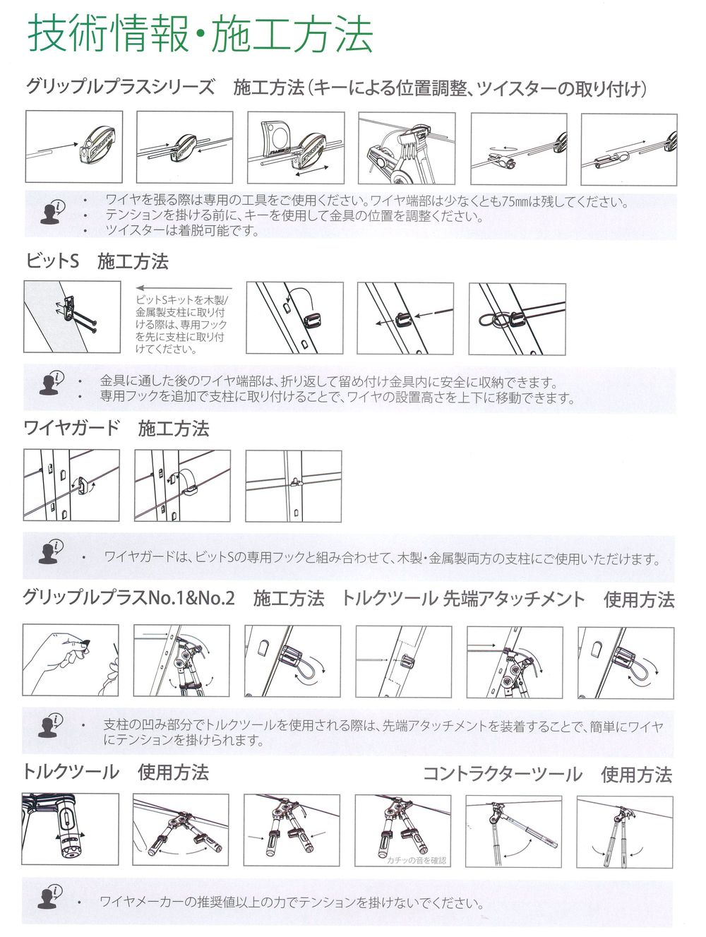 技術情報、施工方法1