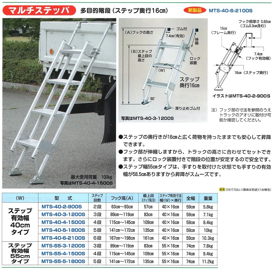 トラック用多目的階段