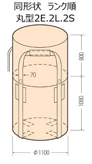 コンテナバック丸型