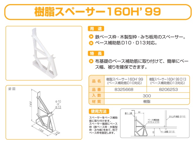 樹脂スペーサー１６０Ｈ