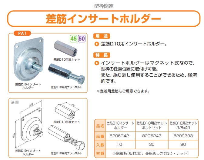 差筋インサートホルダー