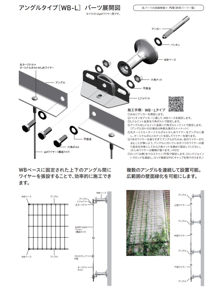 壁面緑化システムアングルタイプ