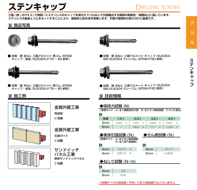 ピアスステンキャップ　