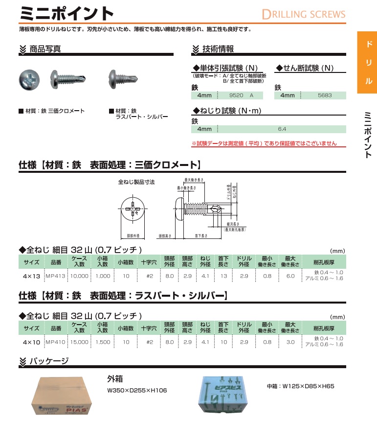 ピアスミニポイント　　