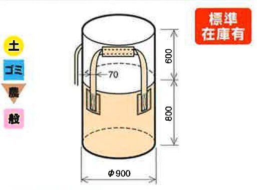 コンテナバック丸型0.5(kr-1-0.5)フタ付最高級品