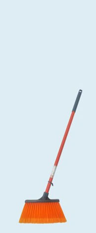 オレンジ箒短柄