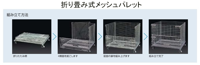 折り畳み式ボックスパレット