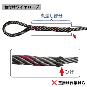 台付けワイヤロープ
